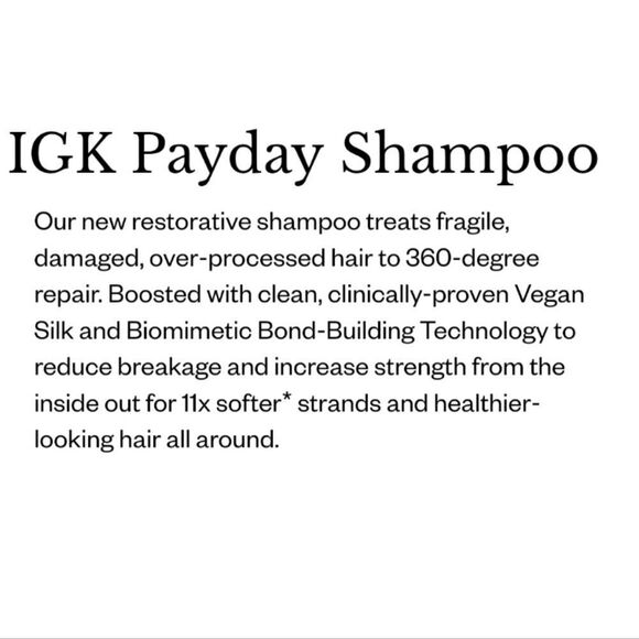 IGK Pay Day Instant Repair Shampoo - Picture 3 of 8